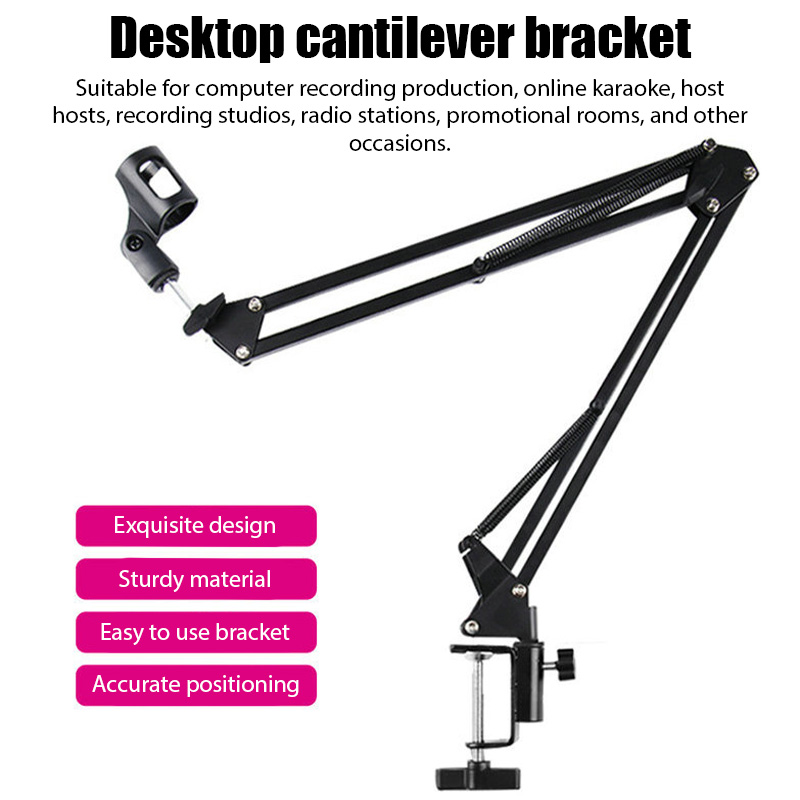 Microphone Arm Boom - Professional Flexible Desktop Microphone Hanging Adjustable