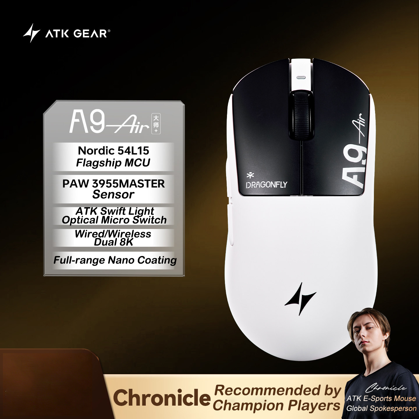 ATK A9 Air Ultimate Plus Gamin - Ultimate Esports Gaming 评论和价格