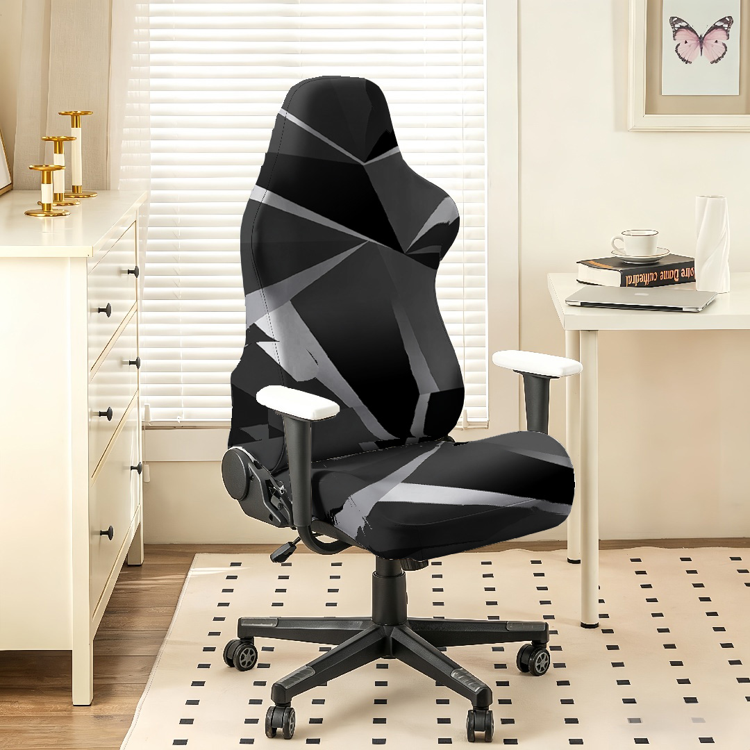 Black Grey Geometric Gaming Ch - Esports Gaming Chair 评论和价格